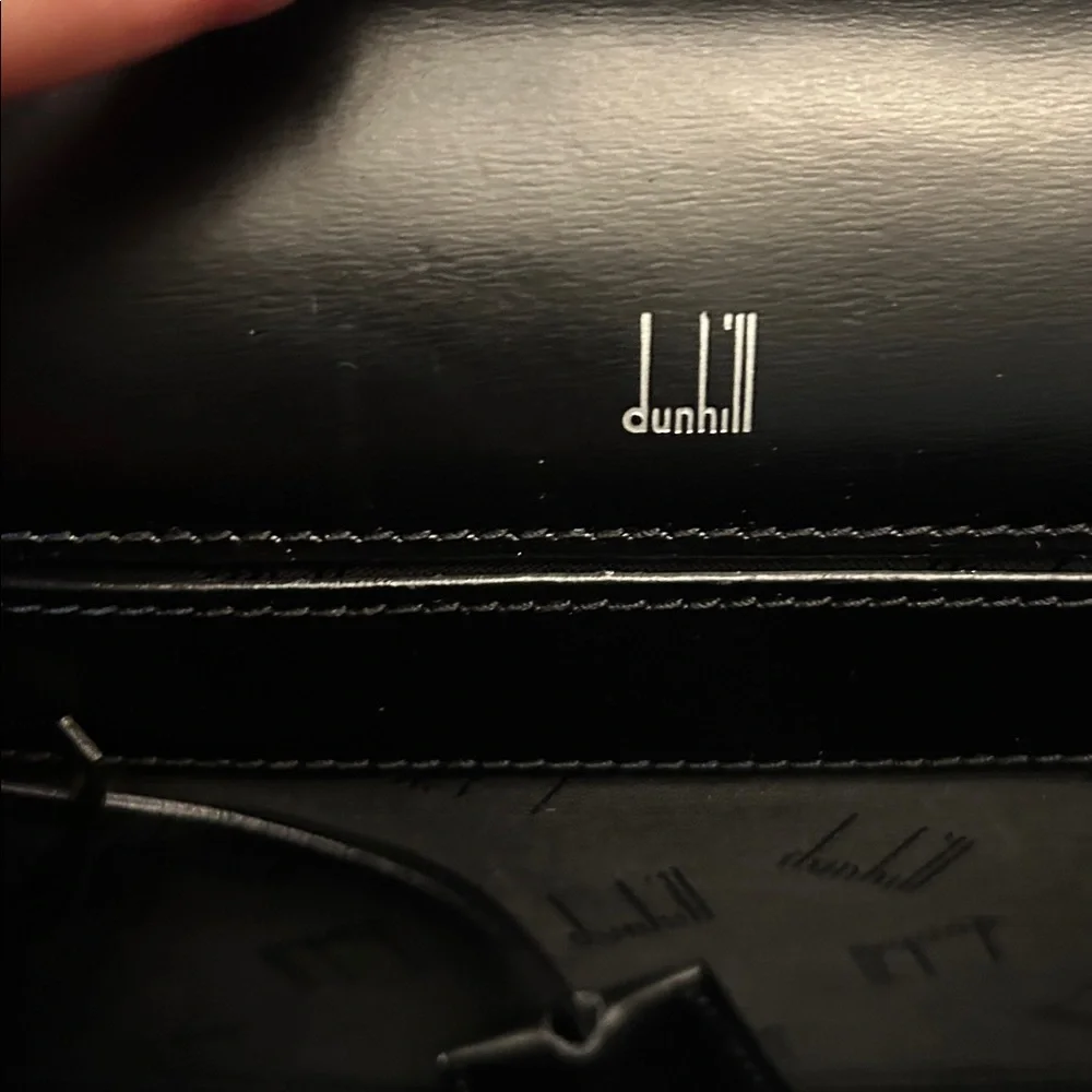 Dunhill Black Leather clutch with wallet